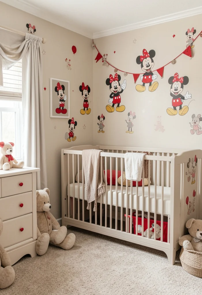 Classic Mickey Mouse Nursery Theme