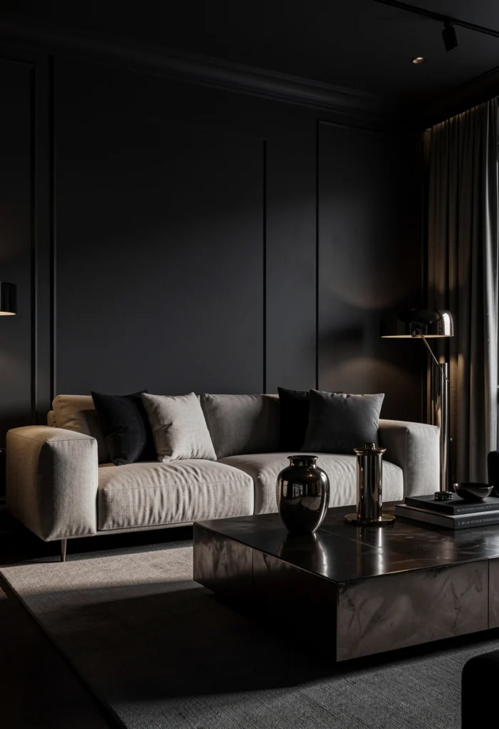 Deep Charcoal Walls for Bold Impact