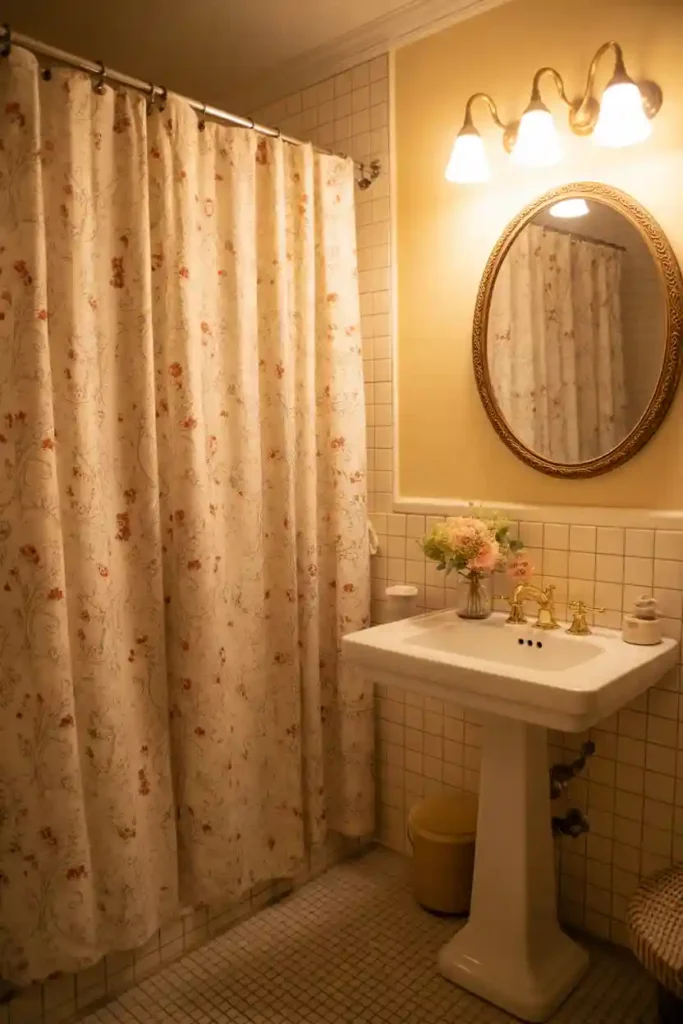 Vintage Print Curtains For Retro Personality