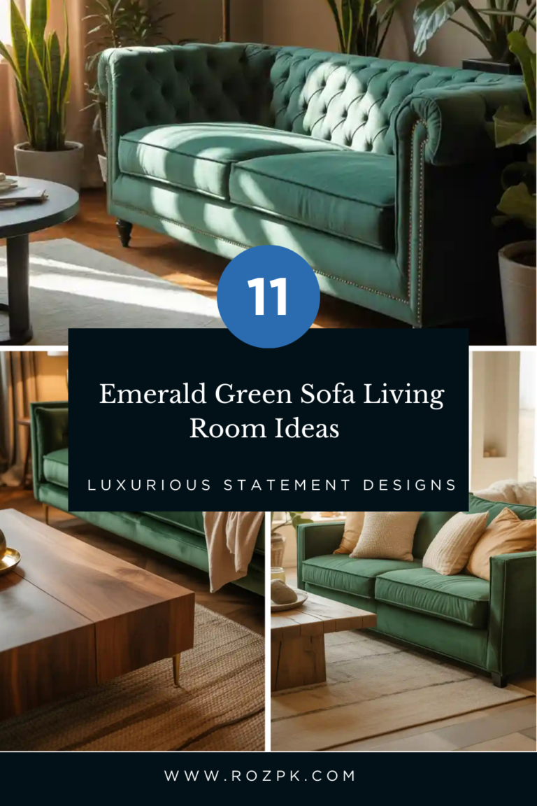 11 Emerald Green Sofa Living Room Ideas
