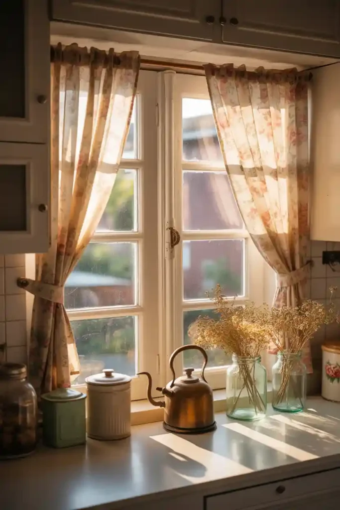 Floral Curtain Softness