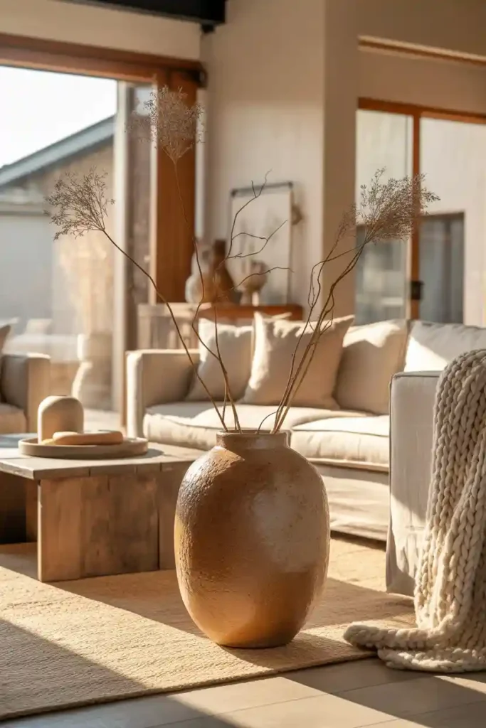 . Textured Ceramic Vase Styling