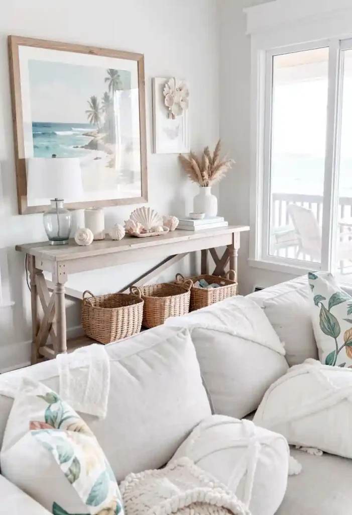 Coastal Style Sofa Table