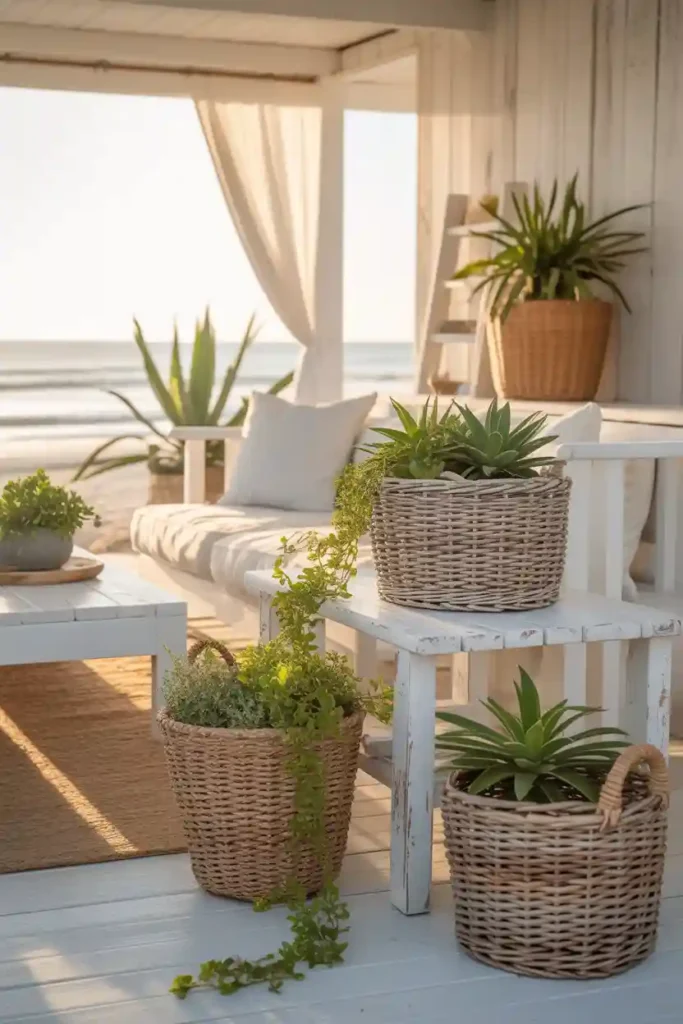 . Fresh Greenery and Coastal Plants