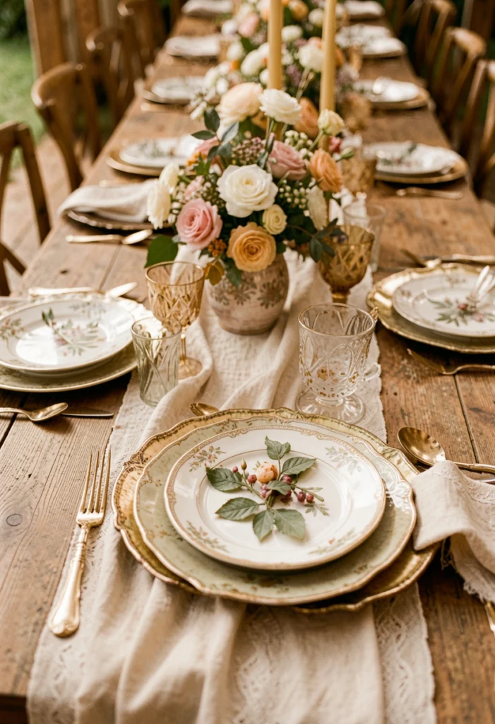 Mix-and-Match Vintage Tableware