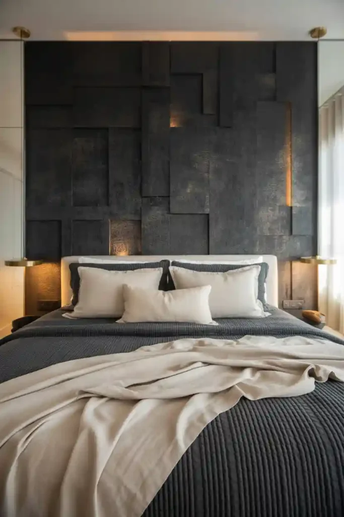  Moody Black Textured Wallpaper