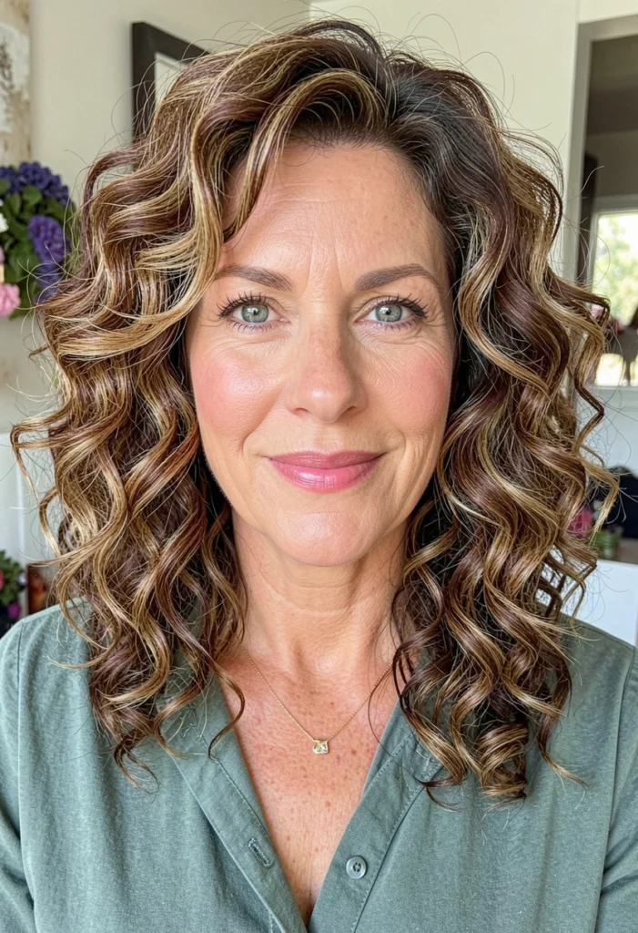 Natural Curls with Defined Layers