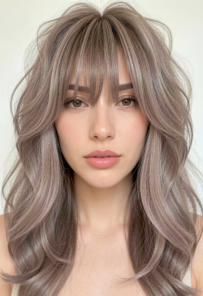 Soft Layers with Baby Bangs
