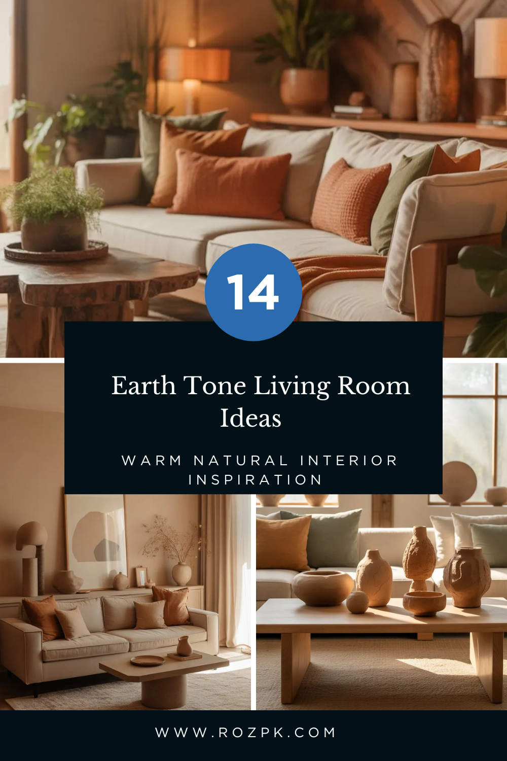 14 Earth Tone Living Room Ideas