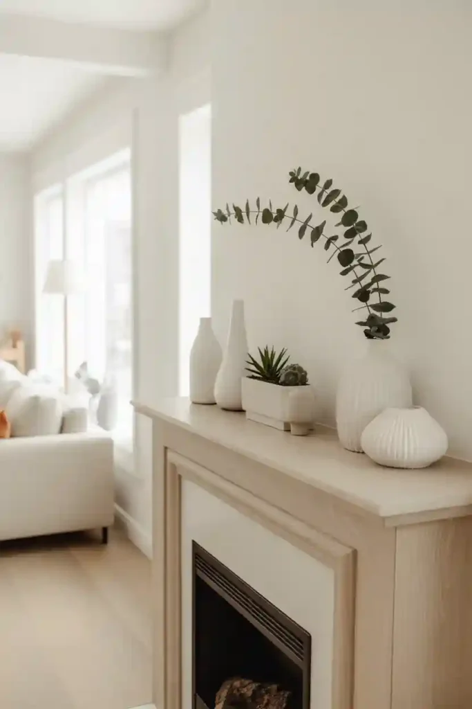 Clean Scandinavian-Inspired Mantel