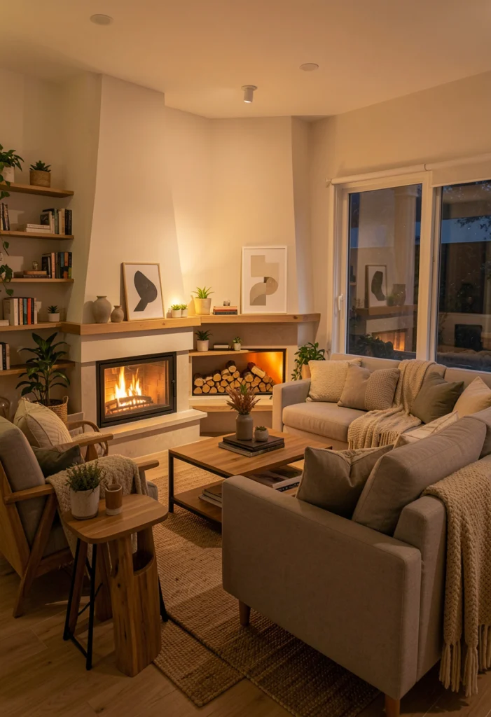 Angled Furniture Layout for Better Flow