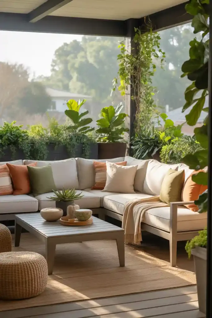 Cozy Outdoor Sofa Arrangement