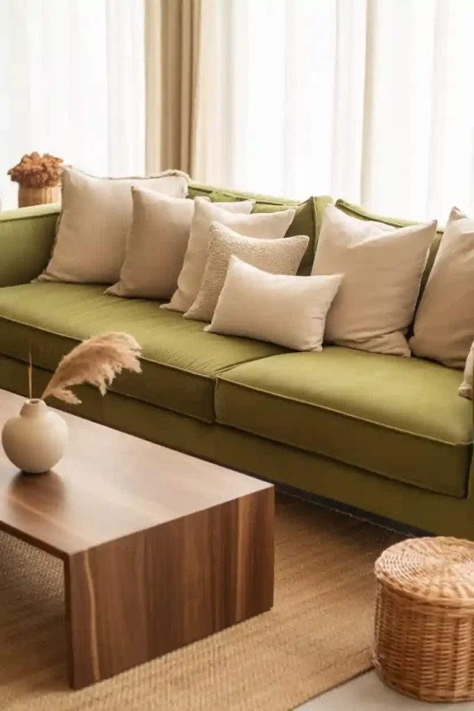 Sage Green Sofa Styling