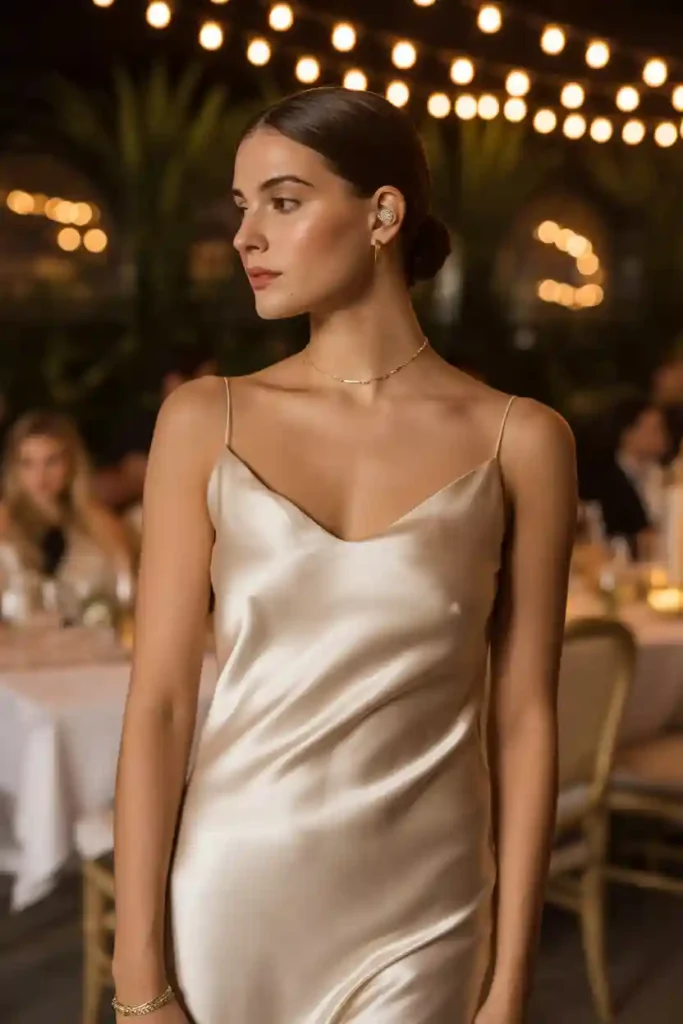 Sleek Satin Slip Dress Styling 