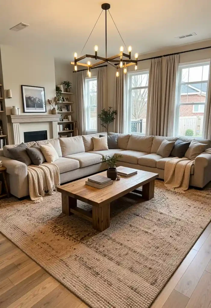 U-Shaped Sectional for Large Family Rooms