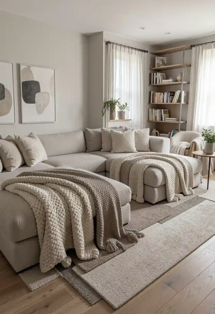 . Sectional with a Chaise Lounge