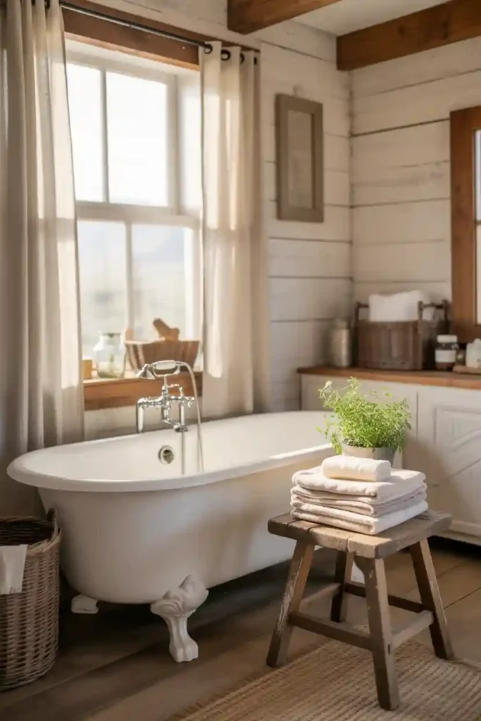 Vintage Clawfoot Tub Centerpiece