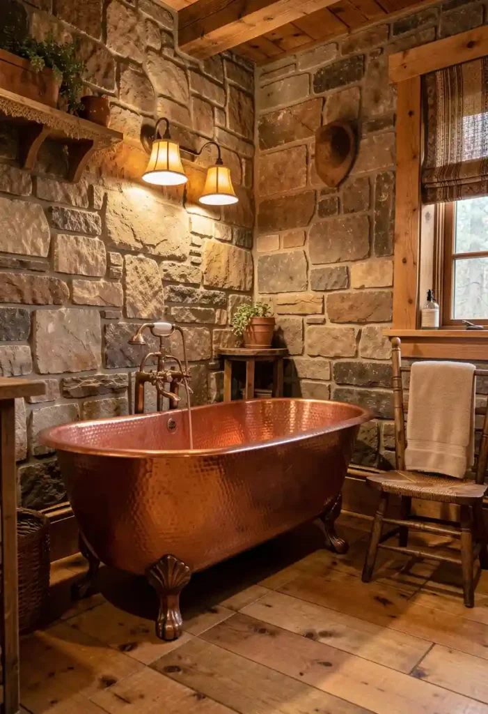 Copper Bathtub for a Statement Piece