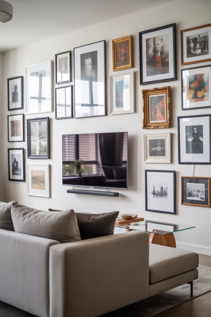 Gallery Wall Around TV