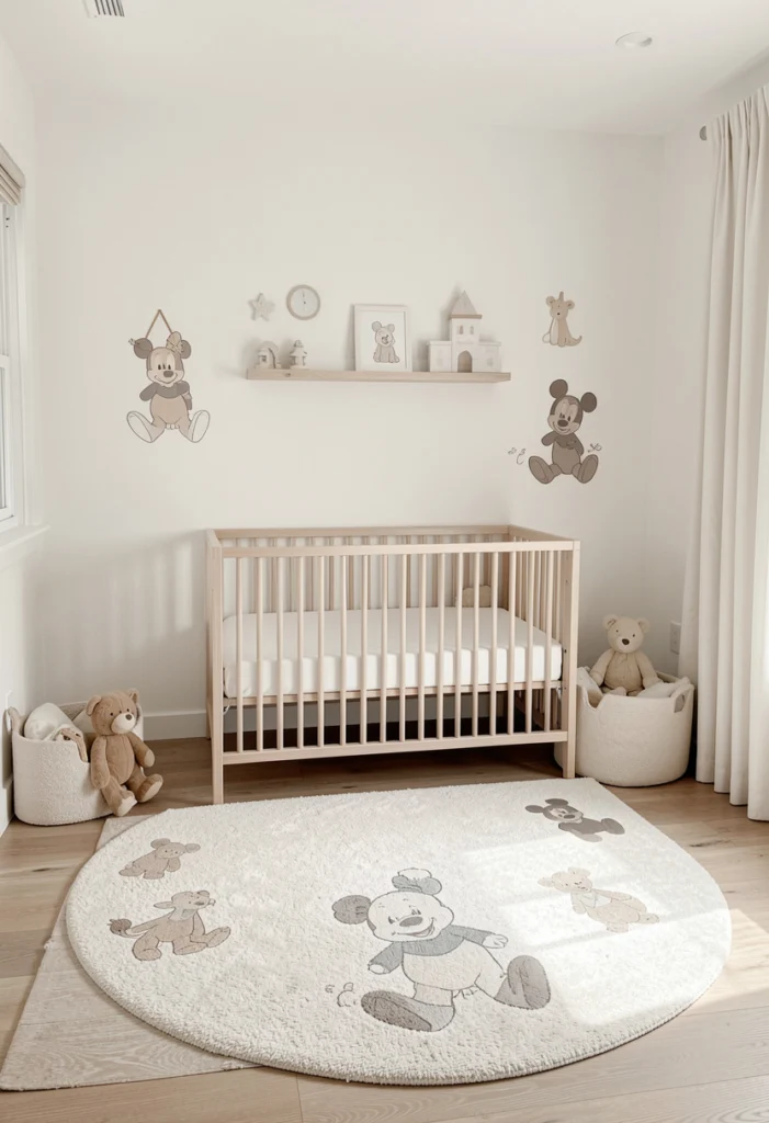 Minimalist Disney Nursery Design