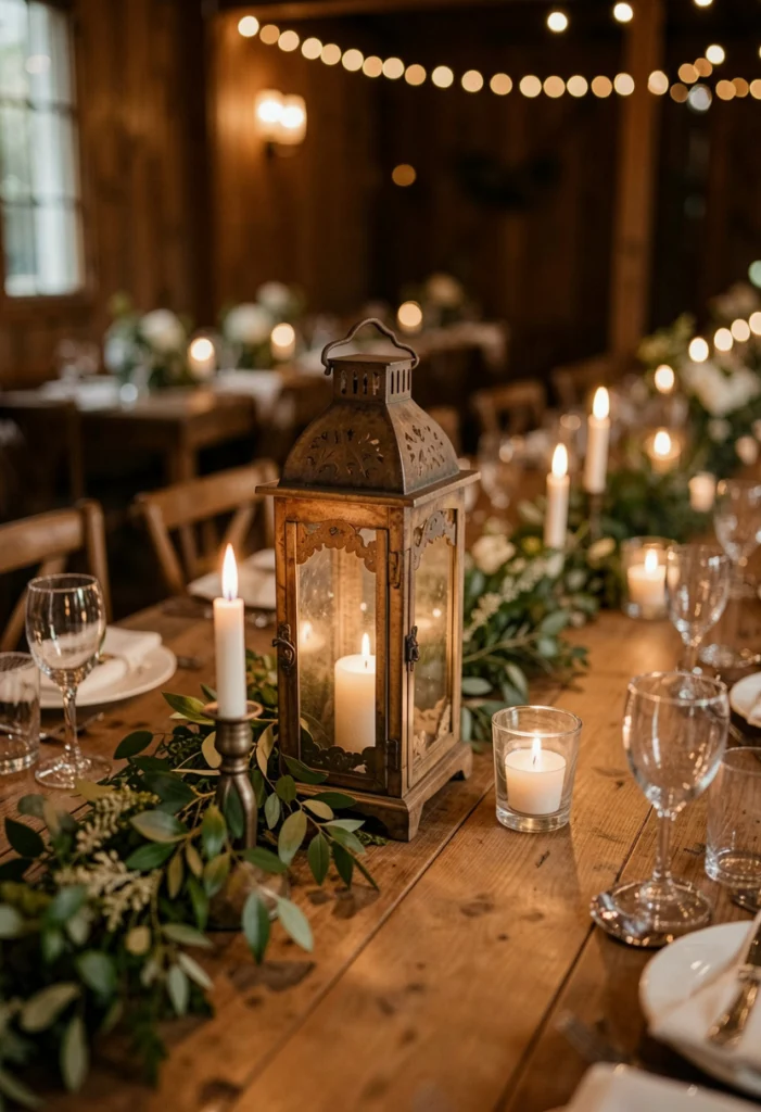 Vintage Lantern Centerpieces