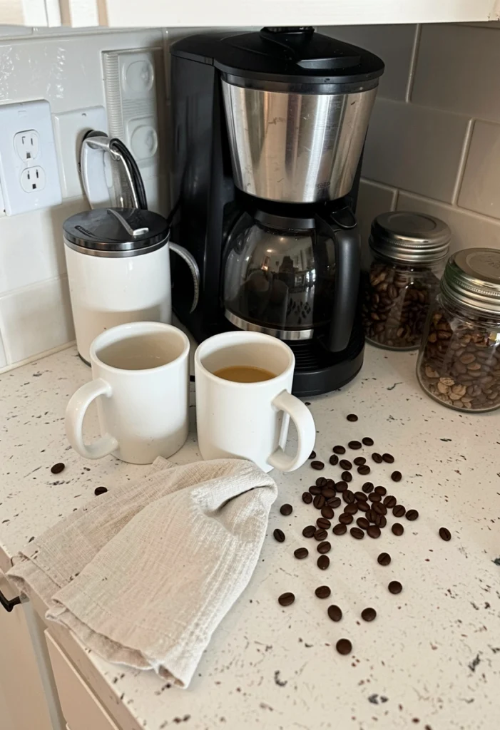 Coffee Station Corner Setup