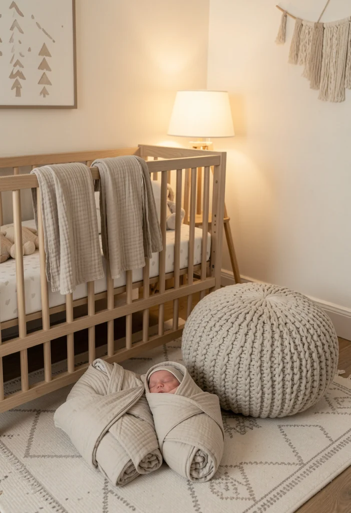 Cozy Neutral Nursery with Textures