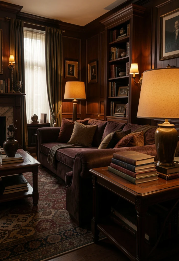 Dark Wood Elements for Warmth