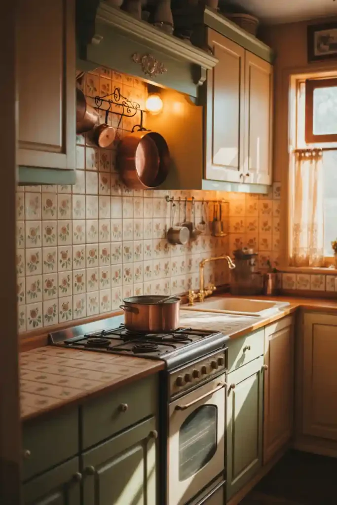 . Retro Patterned Backsplash Charm