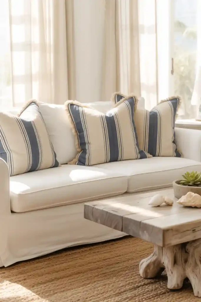 Cozy Slipcovered Sofa Comfort