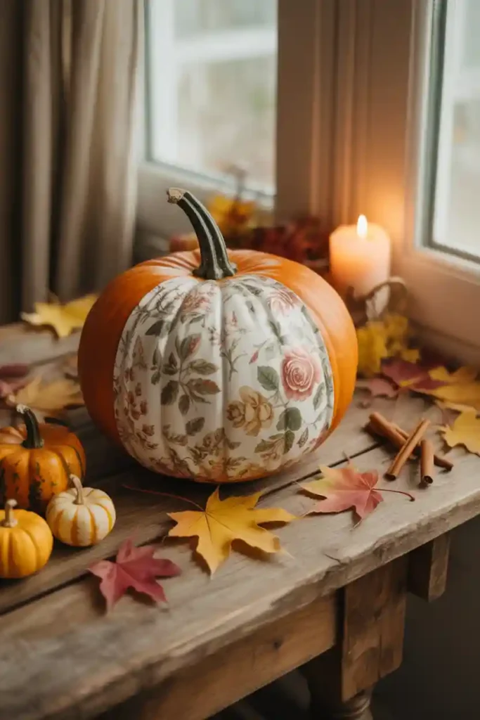 Decoupage Pumpkin Art