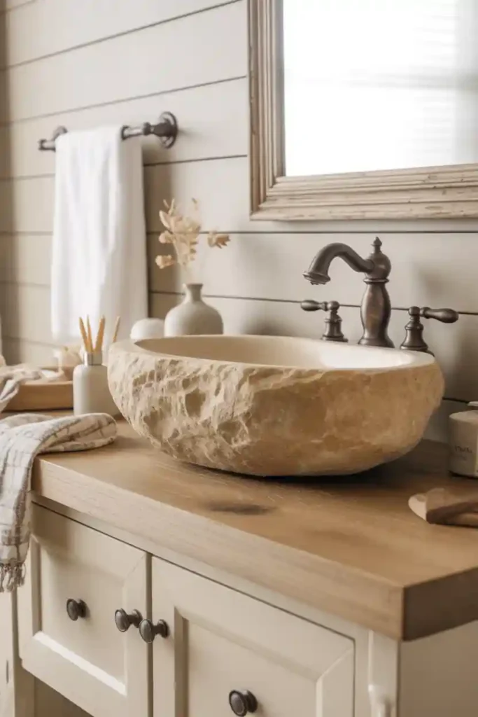 Rustic Stone Sink Basin