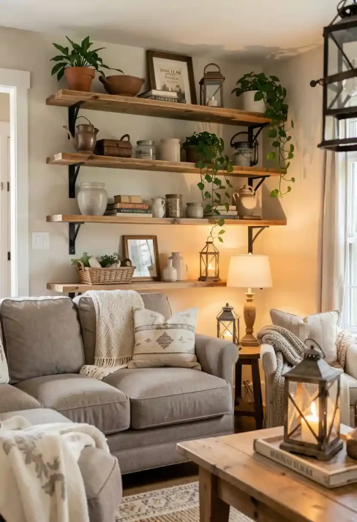 Rustic Wooden Shelves