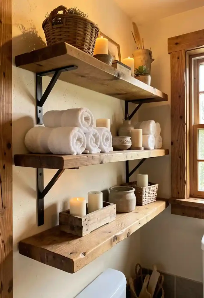 Rustic Wooden Shelves