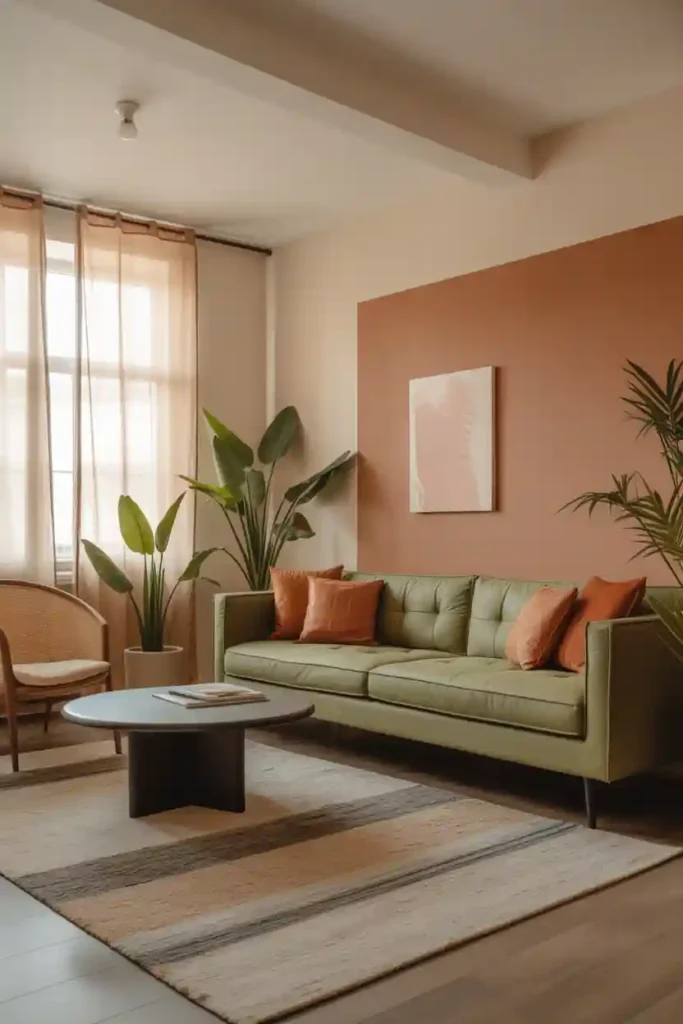 Sage Green and Terracotta Accents