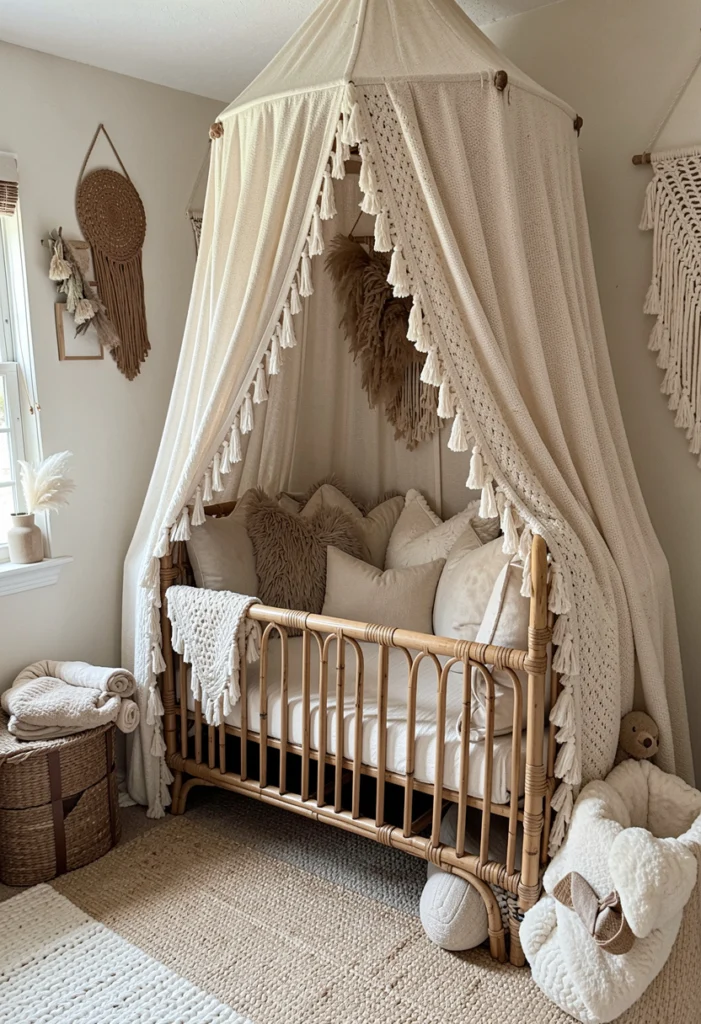 Boho Baby Boy Nursery Style