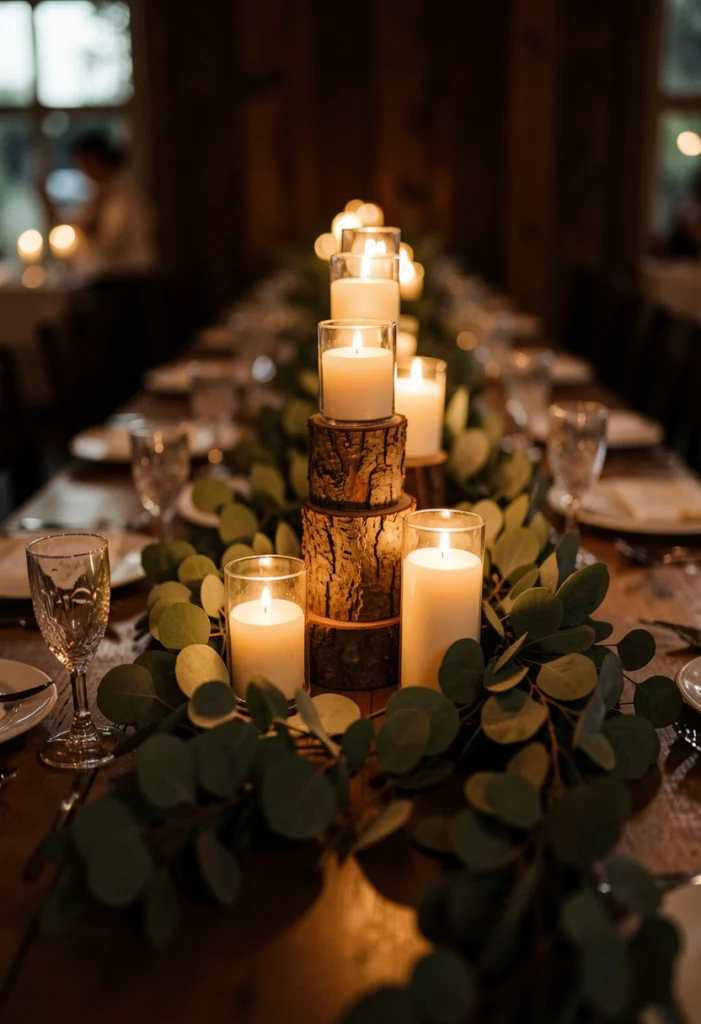 Candlelit Romantic Table Decor