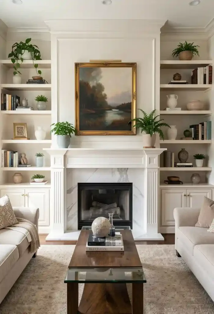 Symmetrical Shelf Styling