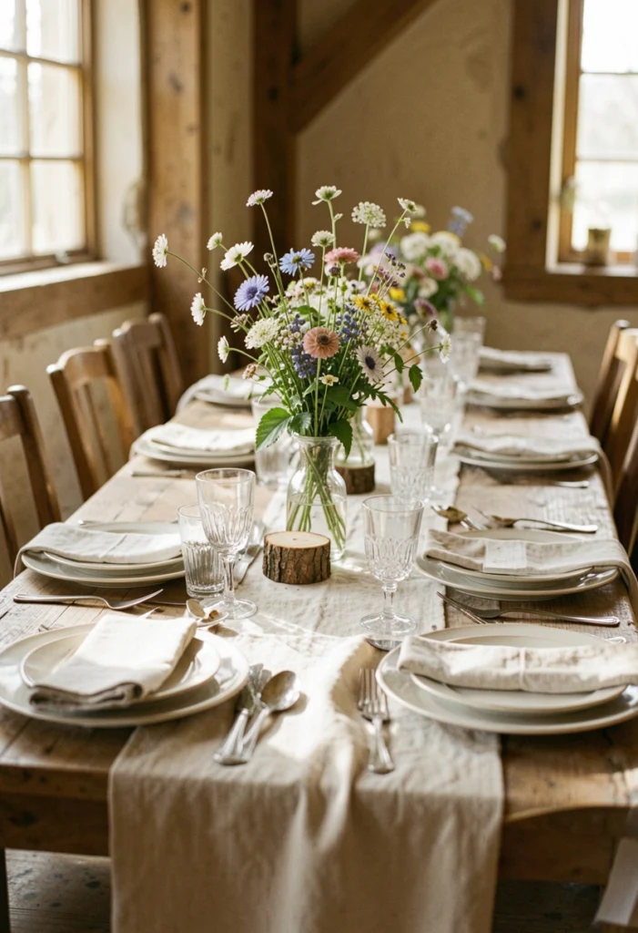 Farmhouse-Inspired Table Settings