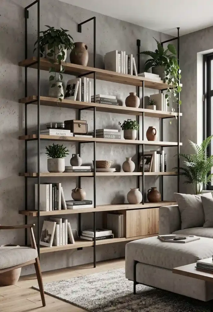 Mixed Material Shelves