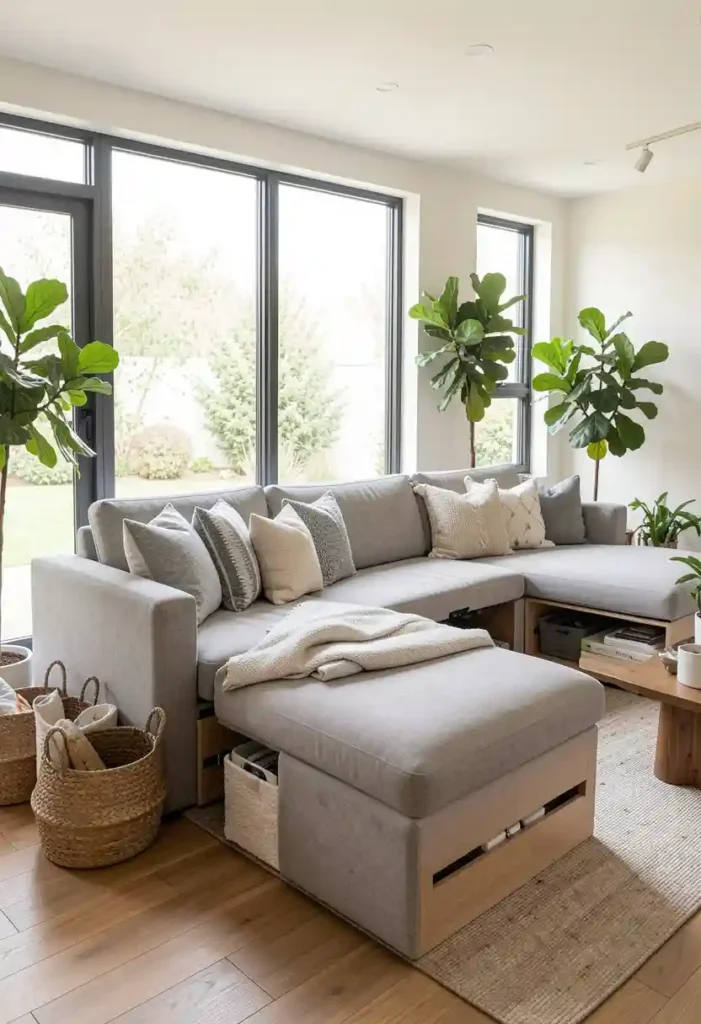 Sectional with Built-In Storage