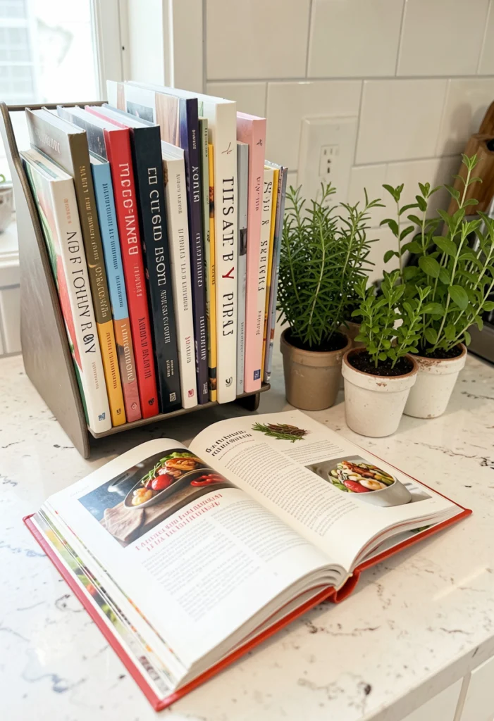 Cookbook Styling Display
