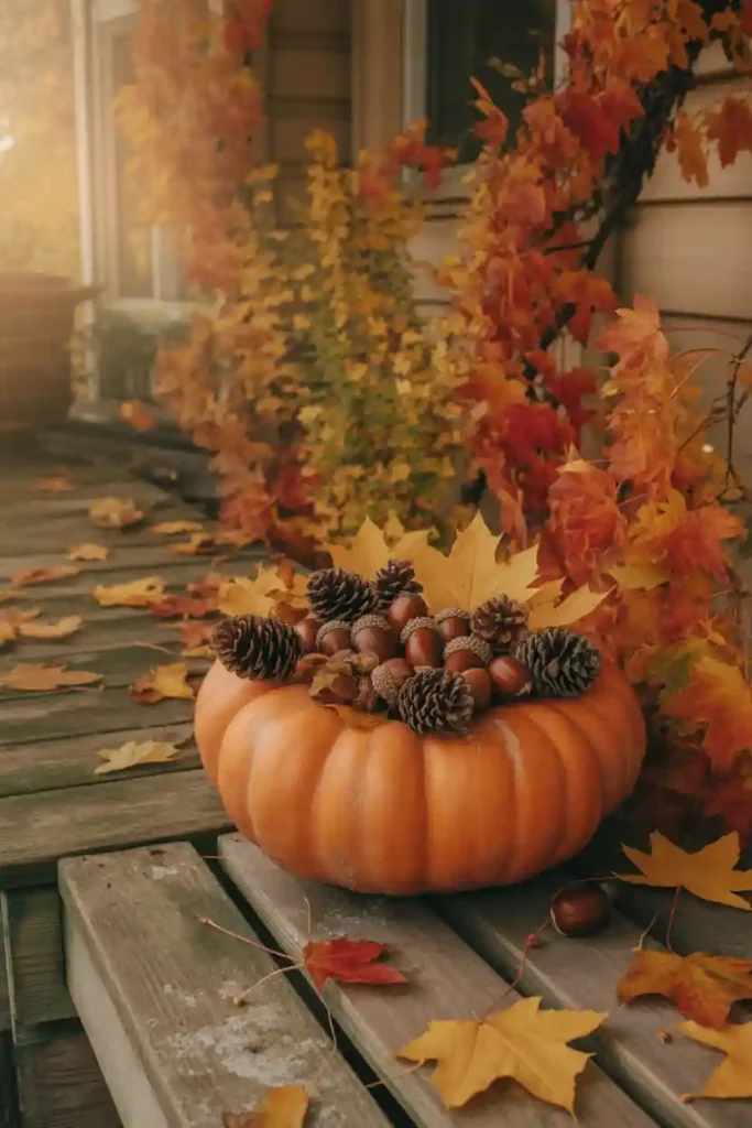 Nature-Inspired Pumpkin Decor