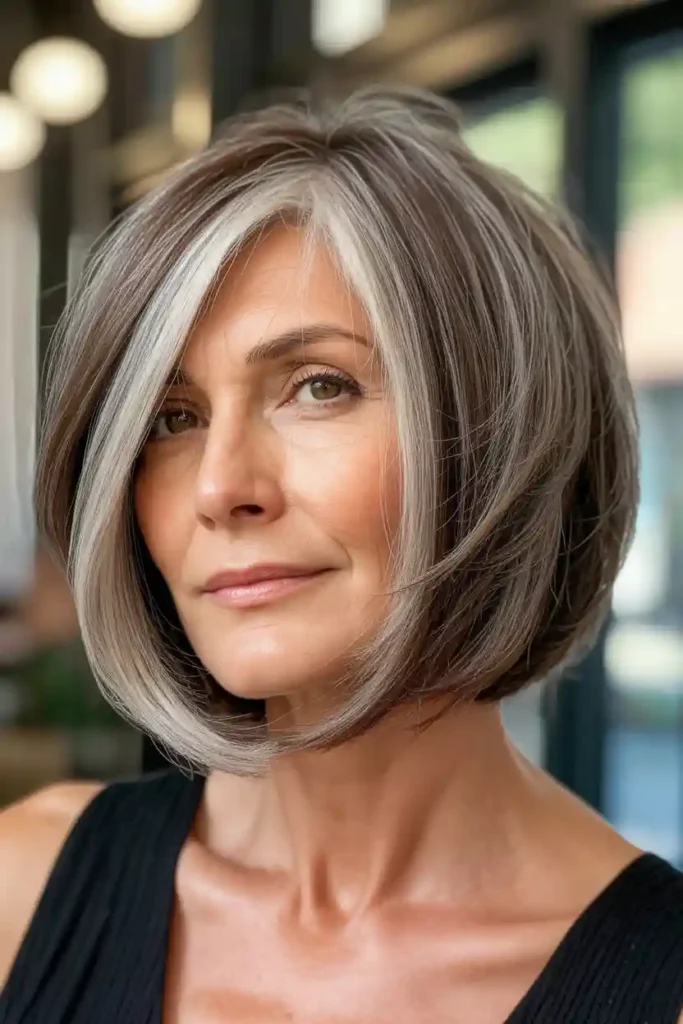 Textured Asymmetrical Bob