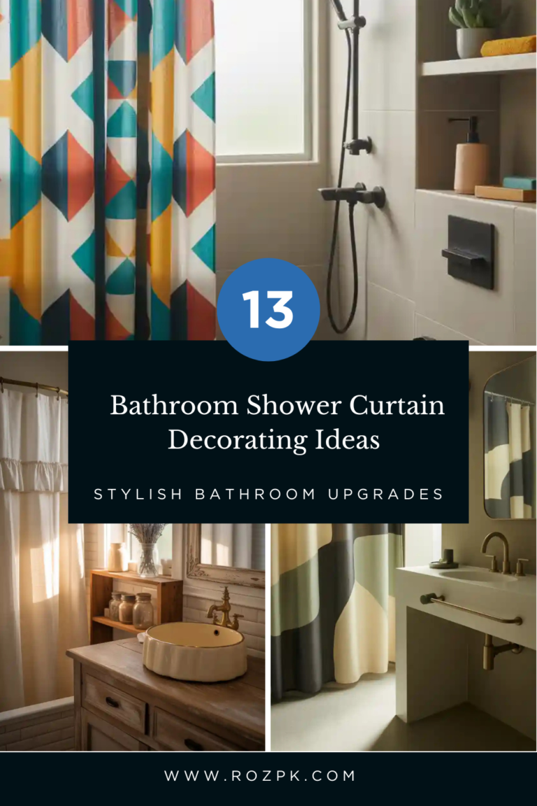 Bathroom Shower Curtain Decorating Ideas
