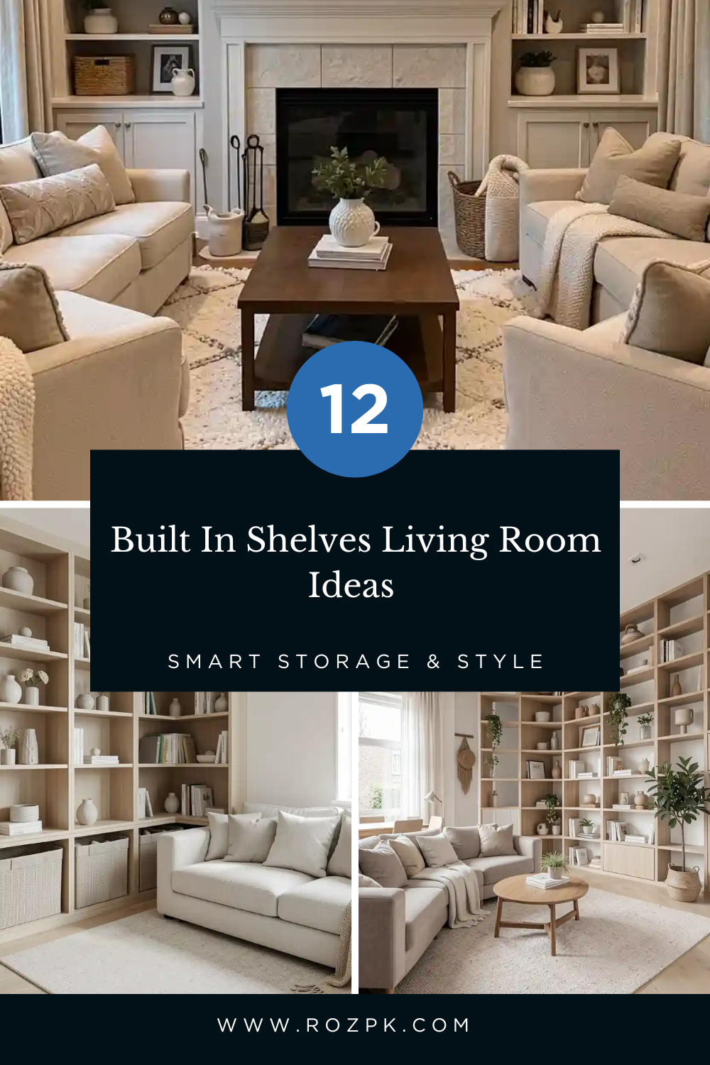 Built In Shelves Living Room Ideas