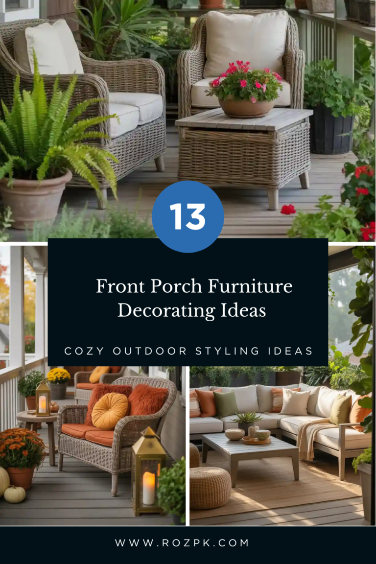 Front Porch Furniture Decorating Ideas
