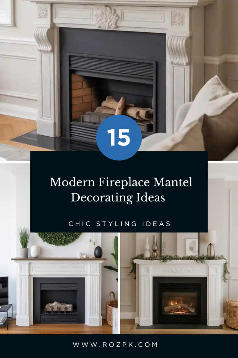 Modern Fireplace Mantel Decorating Ideas