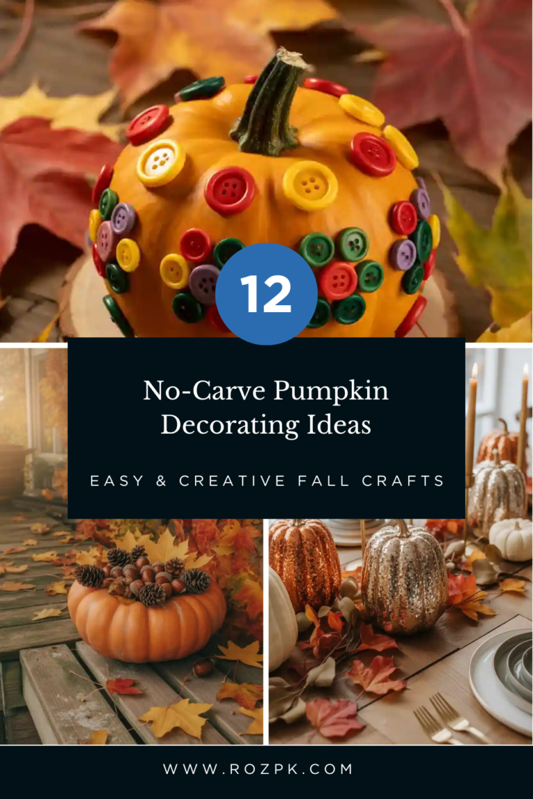 _No-Carve Pumpkin Decorating Ideas