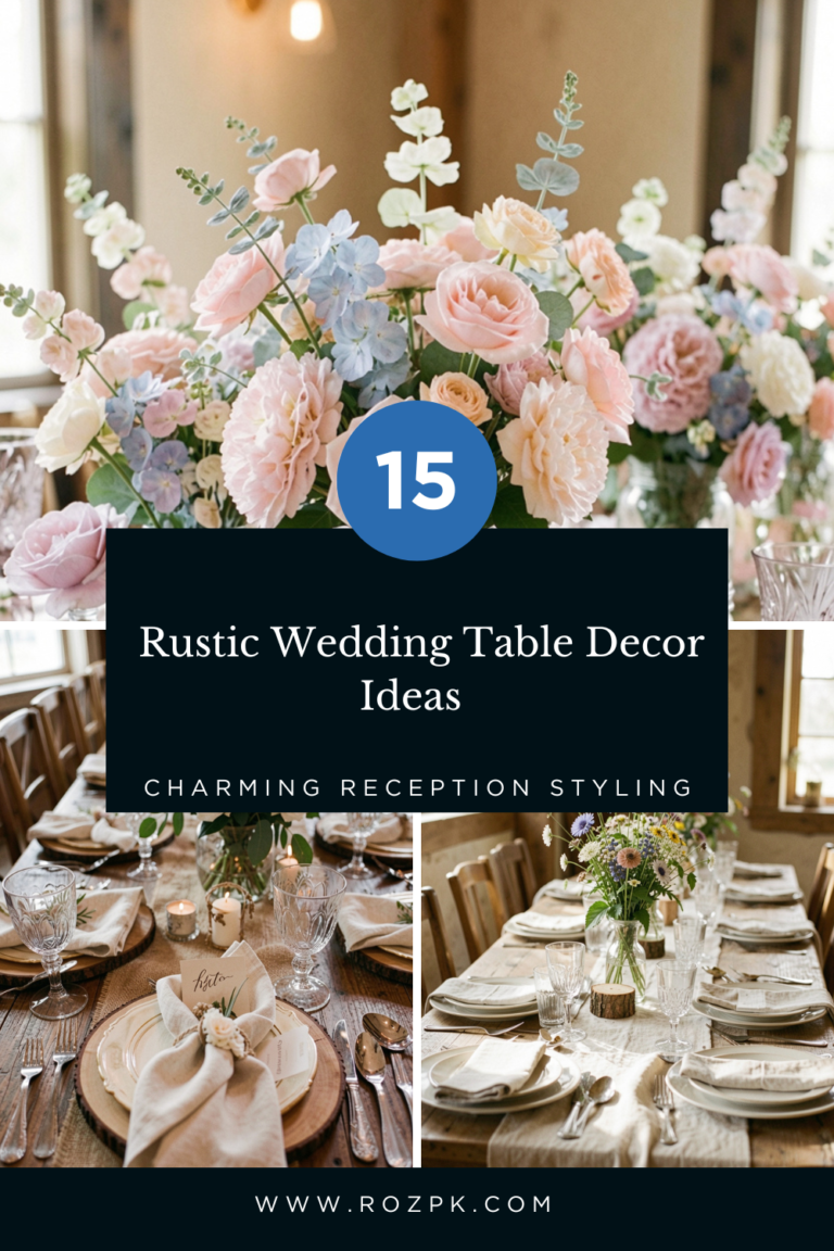 Rustic Wedding Table Decor Ideas